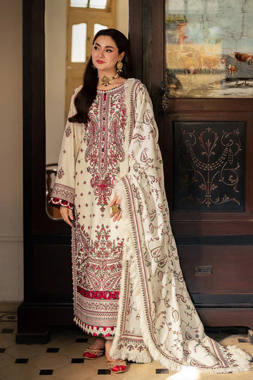 DHANAK 3PC EMBROIDERED SUIT WITH EMBROIDERED SHAWL