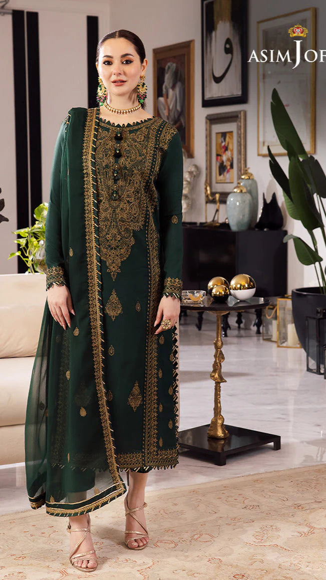 Asim Jofa 3PC LAWN EMBROIDERED chiffon embroidered DUPATA