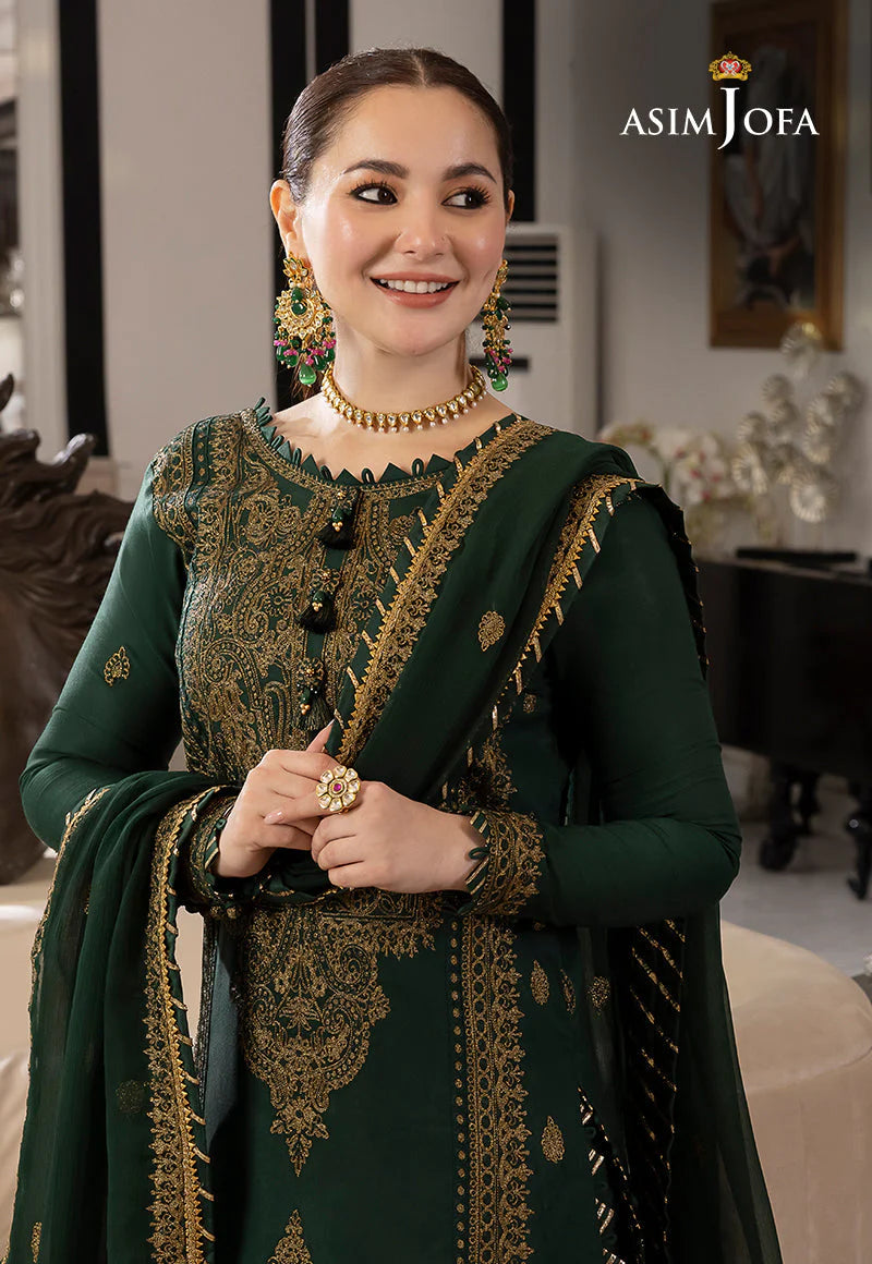 Asim Jofa 3PC LAWN EMBROIDERED chiffon embroidered DUPATA