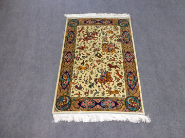 PURE SILK HUNTING CARPET