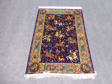 PURE SILK HUNTING CARPET