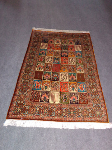 BAKHTIARI PURE SILK CARPET