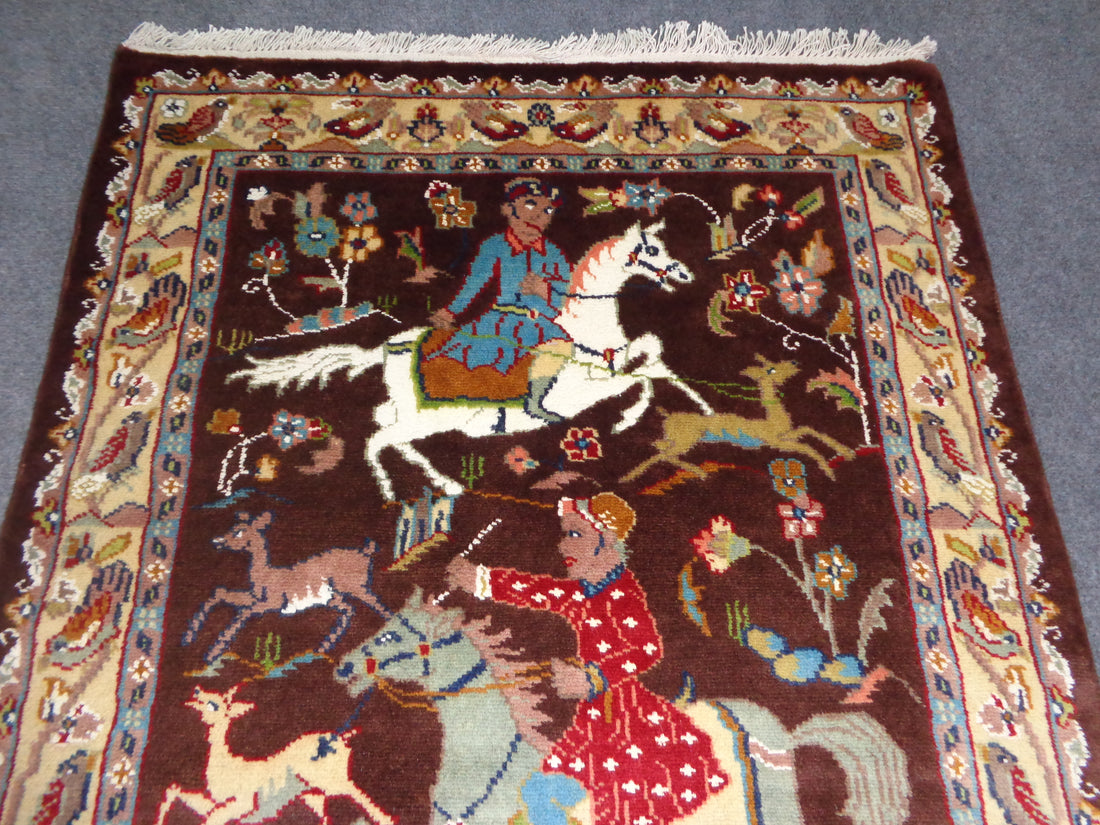 HUNTING PURE SILK CARPET