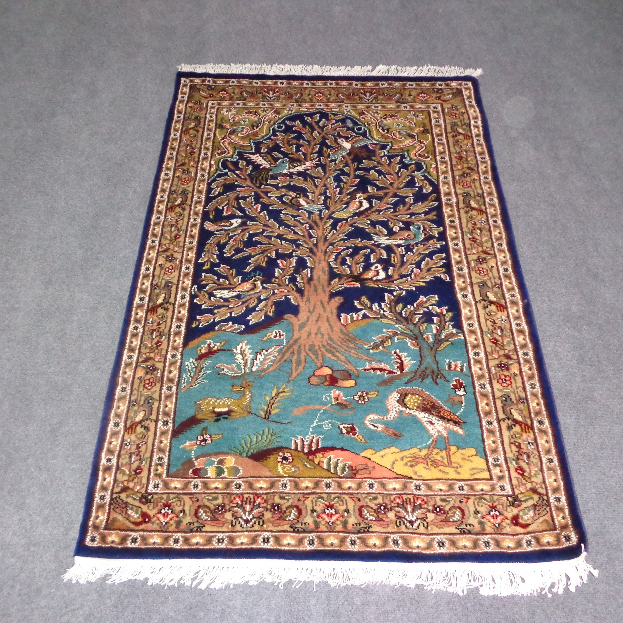 TREE OF LIFE SILK & WOOL CARPET