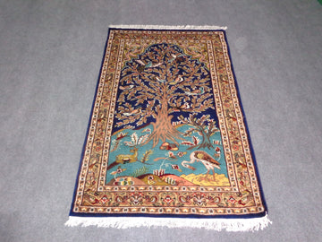 TREE OF LIFE SILK & WOOL CARPET