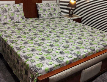BEDSHEET 3 PIECES PURE COTTON