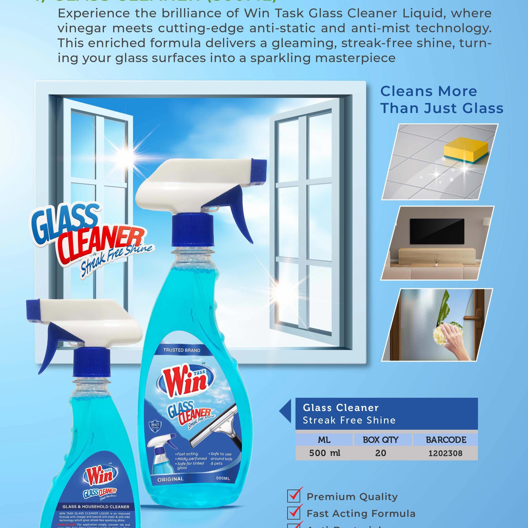 GLASS CLEANER 500 ML
