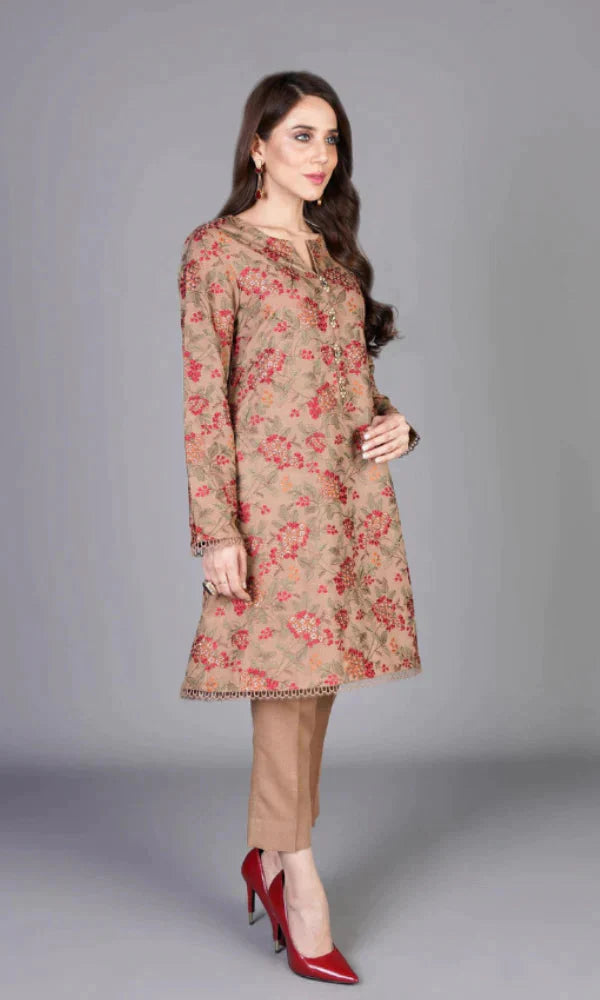 3pc lawn dress with embroidered chiffon dupatta